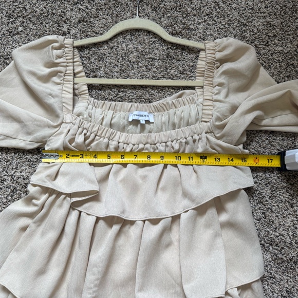 WeWoreWhat Crinkle Chiffon Tiered Mini Dress - Picture 10 of 15